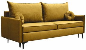 Canapea extensibilă Clovis 103Cutie de pat, 101x216x96cm, 95 kg, Picioare: Metal, Lemn: Pin