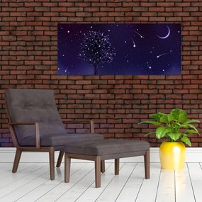 Tablou - Noaptea în ilustrație (120x50 cm)