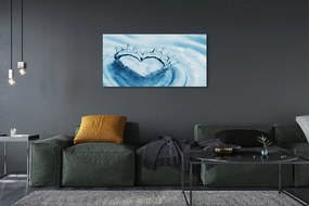 Tablouri canvas Picături de apă inima