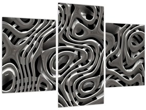 Tablou - Abstractizare metalică (90x60 cm)