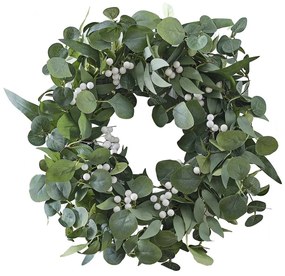 Coronita pentru usa EUCALYPTUS Ø50 cm verde