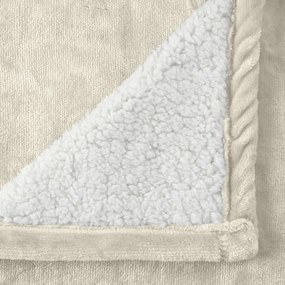 Pătură din microflanel cu imitație de mielușel