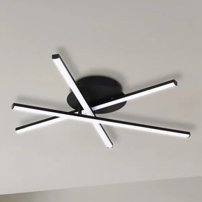 Plafonieră LED STICK/12W/230V negru