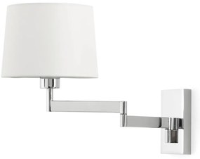 Aplica cu brat articulat stil clasic design elegant ARTIS-2 crom/alb