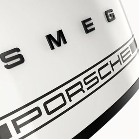 Prăjitor de pâine SMEG 50's Style Porsche TSF01PCWEU, 950 W, 2 felii, 6 niveluri, Tava pentru firimituri, Cablu integrat, Oțel inoxidabil, Alb