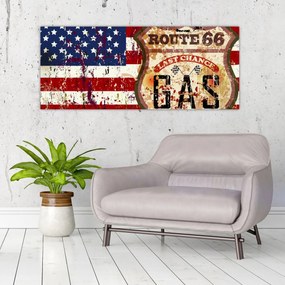 Tablou - Vintage steag (120x50 cm)