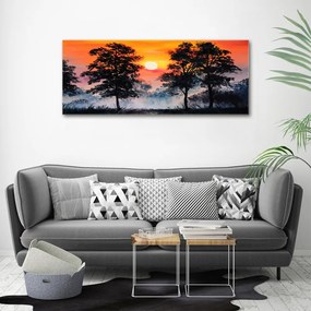 Print pe canvas Pădure apus de soare