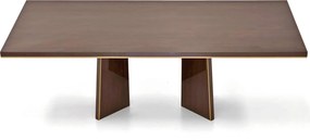 Masă lemn masiv nuc Fixă / Extensibilă Devon Lucios - Extensibila: L 180 / 225 x A 104 x H 75 cm