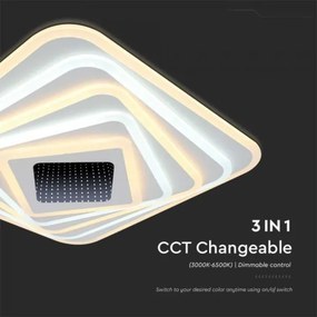 Plafonieră LED dimabilă LED/150W/230V 3000-6500K + telecomandă