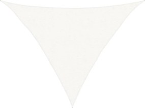vidaXL Pânză parasolar, alb, 2,5 x 2,5 x 3,5 m, HDPE, 160 g/m²