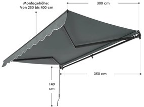 Copertina de tavan 350 x 300 cm gri