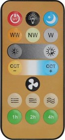 Lustra LED cu Ventilator si telecomanda DELORES alb