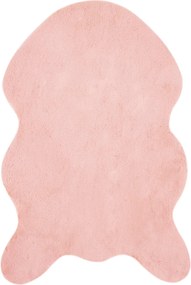 vidaXL Covor din de iepure sintetic antiderapant Olite Roz 60 x 90 cm