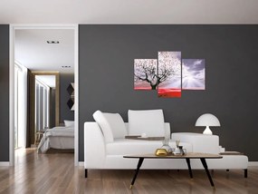 Tablou cu pomul roșu (90x60 cm)