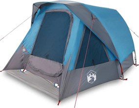vidaXL Cabină cort de camping, 4 persoane, albastru, impermeabil