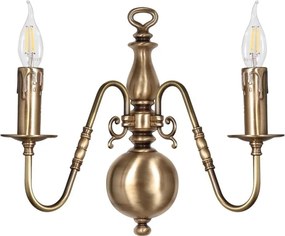 Aplica de perete clasic elegant din alama masiva Flemish