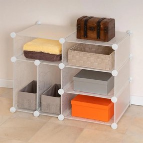 Raft extensibil economic - 57 x 71 x 37 cm, transparent