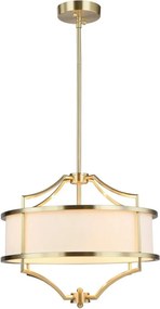 Open Design OR80926 - Lustră pe tijă STESSO 4xE27/15W/230V diam. 42 cm alamă/alb