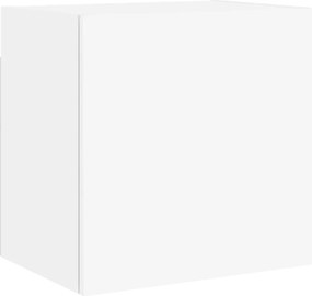 vidaXL Comodă TV de perete, alb, 40,5x30x40 cm, lemn prelucrat