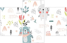 Tablou - Animale pe pajiște (90x60 cm)