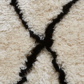 Covor Think Rugs Morocco, 120 x 170 cm, bej-negru