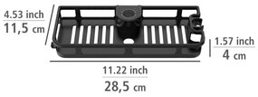 Raft pentru baie negru mat autoadeziv din plastic Libertà – Wenko