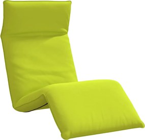 vidaXL Șezlong pliabil, verde aprins, 175x54x8,5 cm, țesătură Oxford