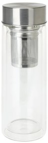 Recipient infuzor ceai Ugada, sticla borosilicata, 400 ml, 7.3 x 23 cm
