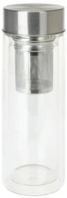 Recipient infuzor ceai Ugada, sticla borosilicata, 400 ml, 7.3 x 23 cm