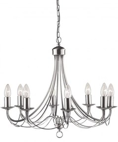 Candelabru traditional stil clasic Maypole argintiu 8L 6348-8SS SRT
