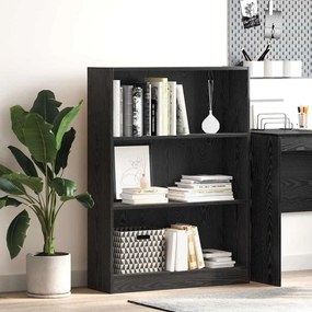 vidaXL Bibliotecă Stejar negru 80 x 24 x 109 cm PAL