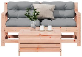 vidaXL Set mobilier de grădină cu perne, 3 piese, lemn masiv douglas