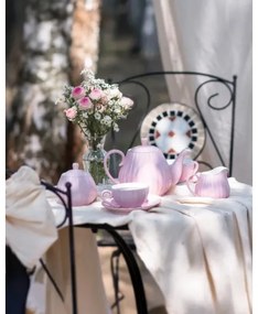 Set de cafea din porțelan, 15 piese, roz