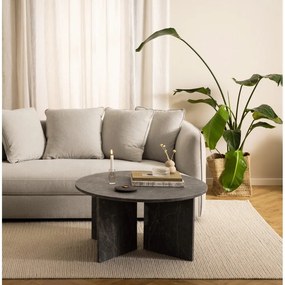 Măsuță de cafea gri rotundă din marmură ø 90 cm Vega – Actona