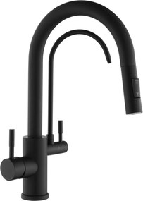 Baterie de bucătărie Rea Eco Fresh black mat