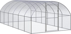 vidaXL Coteț de găini pentru exterior, 3x6x2 m, oțel zincat