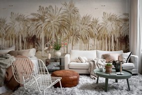 Tapet Ocean Palms, Beige, Rebel Walls