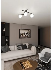 Plafonieră SMART 3xE14/10W/230V negru/alb