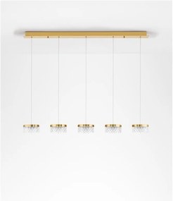 Lustra cu 5 pendule LED design modern Bion