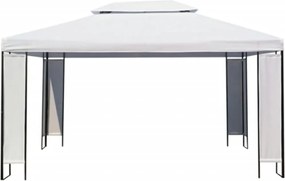 vidaXL Pavilion, alb, 3 x 4 m