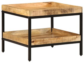 vidaXL Masă laterală 55x55x45 cm din lemn brut de mango