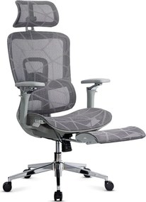 Scaun ergonomic SYYT 9520 gri, brațe 4D și șezut reglabil