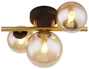 Lustră LED aplicată RIHA 3xG9/3W/230V alamă Globo 56135-3W