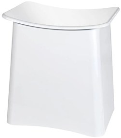 WENKO 22949100 - Taburet WING 45 x 48 cm alb/negru