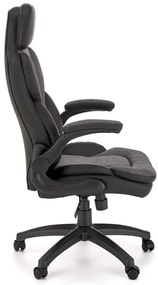 Scaun de birou Valerio negru/gri H128 cm