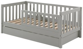 Set TODDLER format în Pat copii pentru copii mici (70 x 140 cm) cu sertar de depozitare.