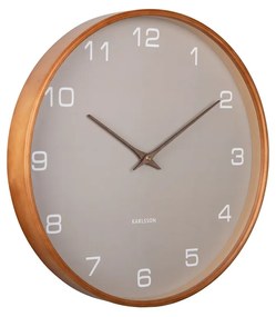 Karlsson 5993GY ceas de perete cu design gri,diametru 40 cm