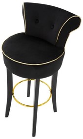 Scaun de bar albastru din catifea 96 cm Luxy – Mauro Ferretti