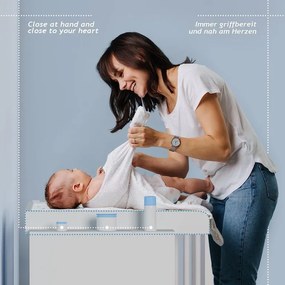 INFANTASTIC,masuta schimare scutece 113 x 53 x 101 cm, alb ș