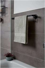 Suport de perete pentru prosoape Wenko Classic Plus, negru